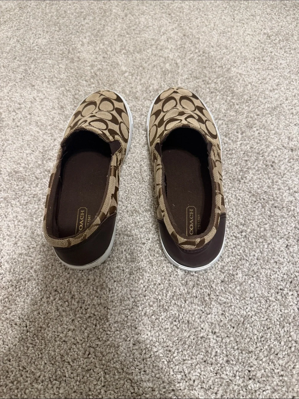 Coach Slip-On Sneakers in Signature Khaki Brown